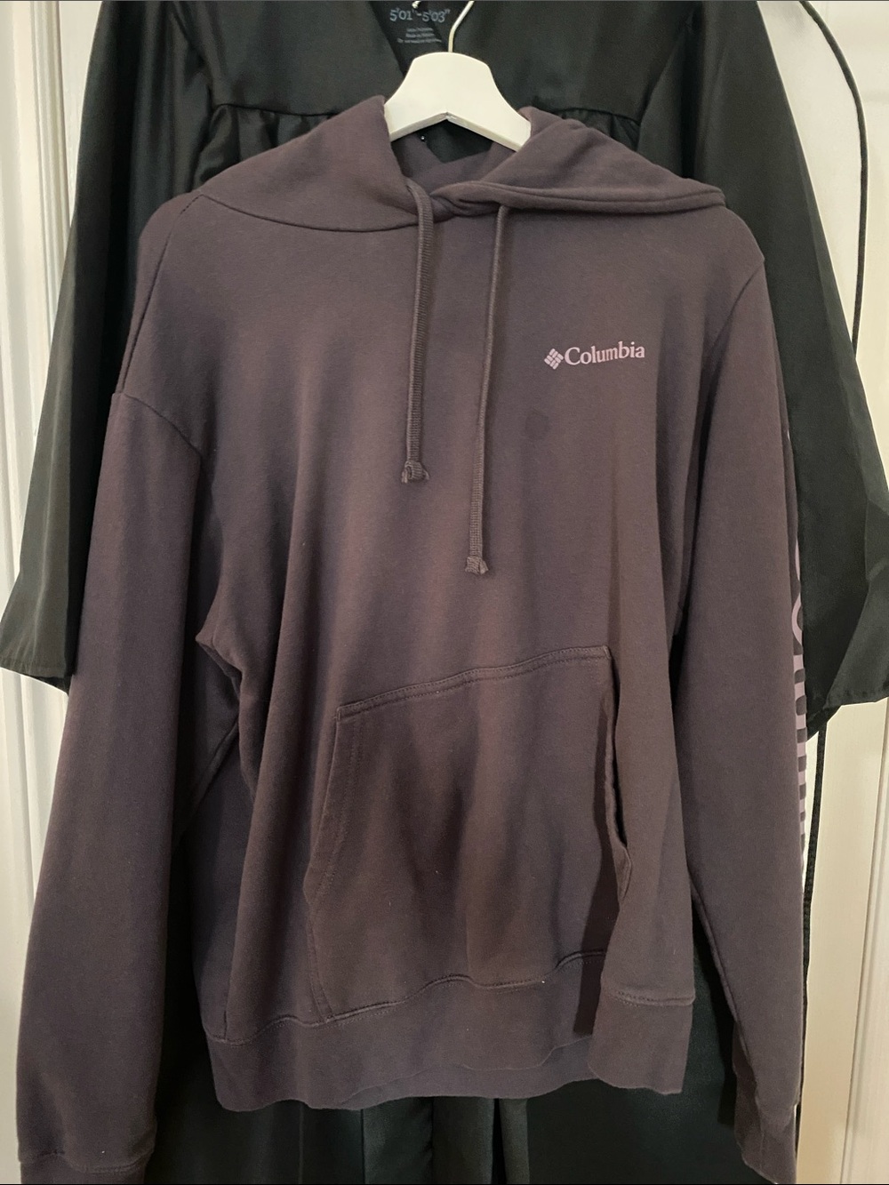 Columbia Dark Plum Hoodie with Small Logo